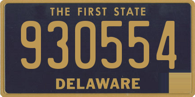 DE license plate 930554