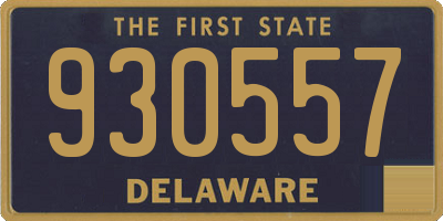 DE license plate 930557