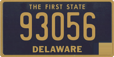 DE license plate 93056