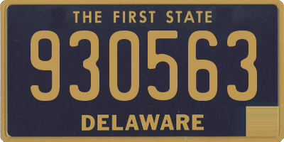 DE license plate 930563