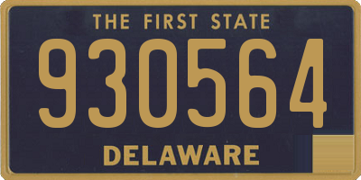 DE license plate 930564