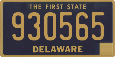 DE license plate 930565