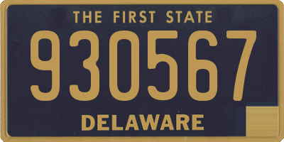 DE license plate 930567