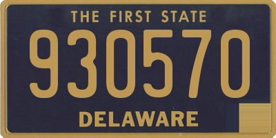 DE license plate 930570