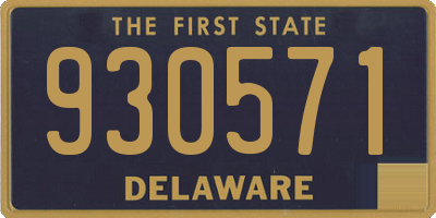 DE license plate 930571