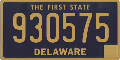 DE license plate 930575