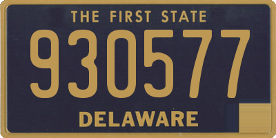 DE license plate 930577