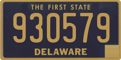 DE license plate 930579