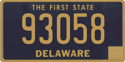 DE license plate 93058
