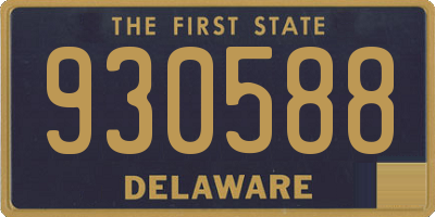 DE license plate 930588