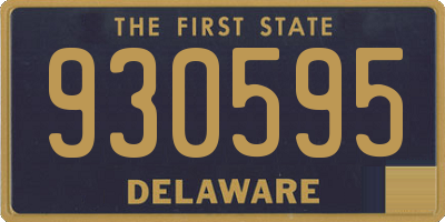 DE license plate 930595