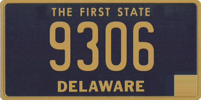 DE license plate 9306