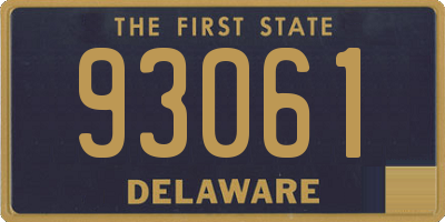 DE license plate 93061