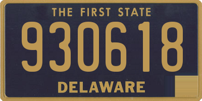 DE license plate 930618