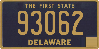 DE license plate 93062