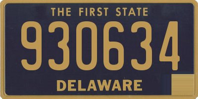 DE license plate 930634