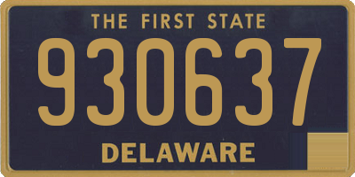 DE license plate 930637
