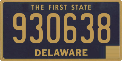 DE license plate 930638