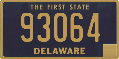 DE license plate 93064
