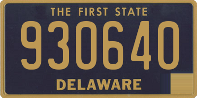 DE license plate 930640