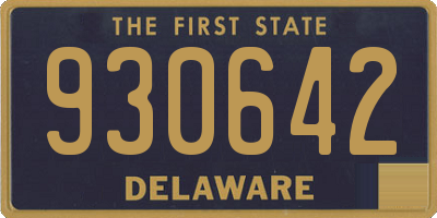DE license plate 930642