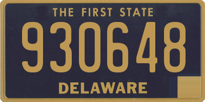 DE license plate 930648