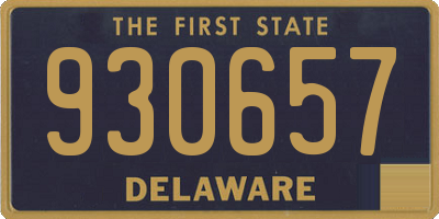 DE license plate 930657