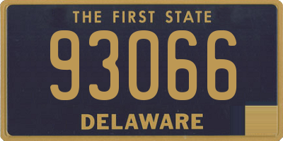 DE license plate 93066