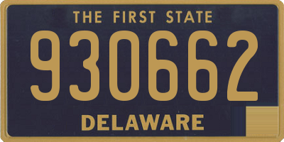 DE license plate 930662