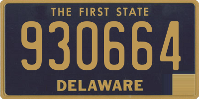 DE license plate 930664