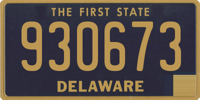 DE license plate 930673