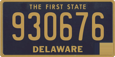 DE license plate 930676