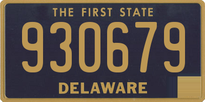 DE license plate 930679