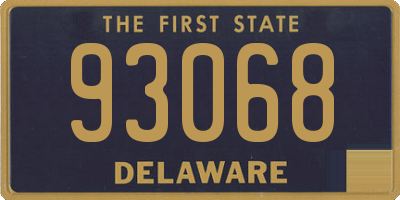 DE license plate 93068