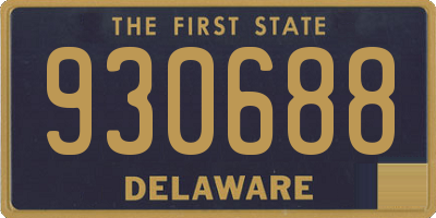 DE license plate 930688