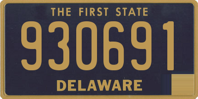 DE license plate 930691