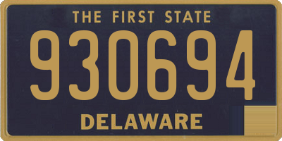 DE license plate 930694