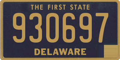 DE license plate 930697