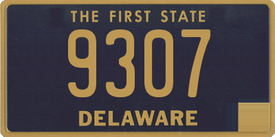 DE license plate 9307