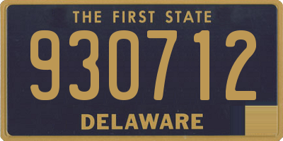 DE license plate 930712