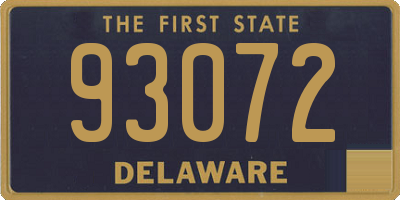 DE license plate 93072