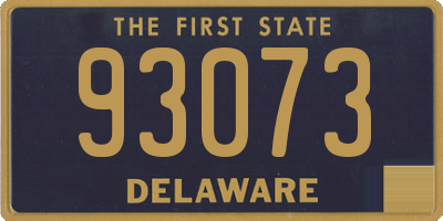 DE license plate 93073