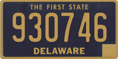 DE license plate 930746