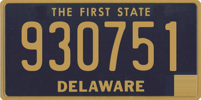 DE license plate 930751