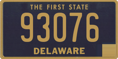 DE license plate 93076