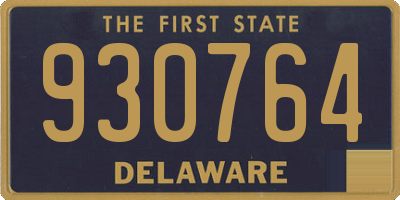 DE license plate 930764