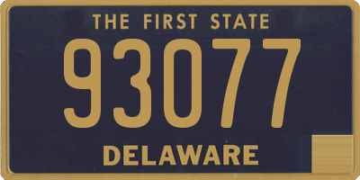 DE license plate 93077