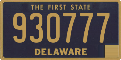 DE license plate 930777