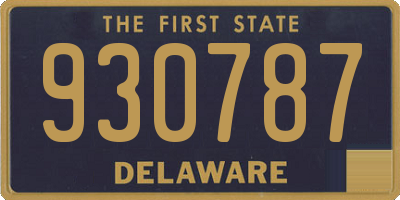 DE license plate 930787