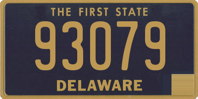 DE license plate 93079